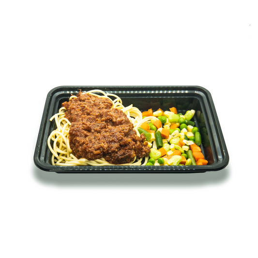 Ground sirloin spaghetti
